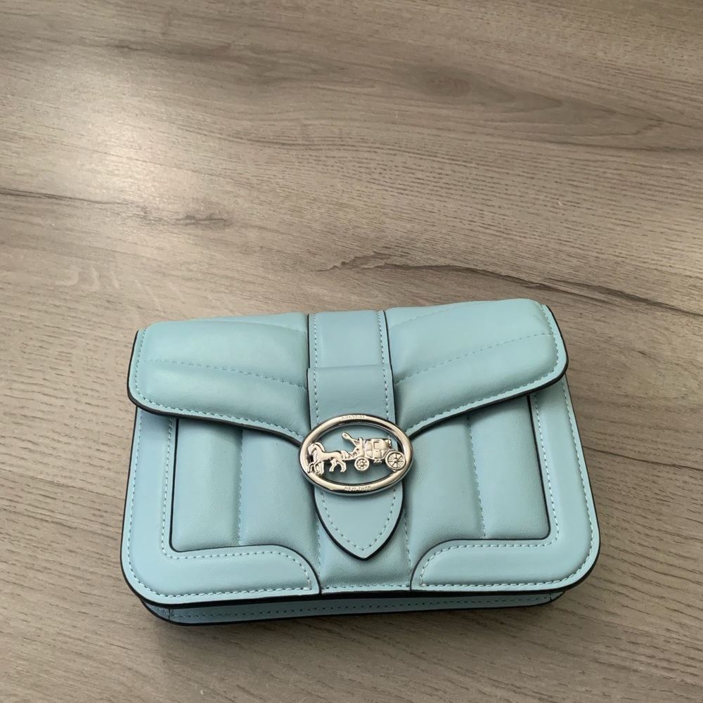 New never used Coach Georgie Quilted crossbody